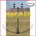 Lampa ogrodowa 230 cm - VILLA F/2 GD - Kolor czarno-złoty
